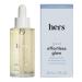 hers Effortless Glow Face Oil - Anti Aging Facial Oil for Glowing Skin - Softens  Hydrates  Smoothes Wrinkles - Contains Jojoba Oil  Tea Tree Oil  Rosehip - 1 fl Oz