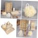 Healeved 2 Sets Bath Flower and Skincare Set for Women - Skin Cleaning Scrubbers, Foot Scrubbing Tool, and Body Clean Tool - 2pcs 30x20cmx2pcs - Buy Online on GoSupps.com