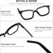 Buy Blue Light Blocking Glasses for Women & Men - Square Demi Black Style | Shop Internationally - Buy Online on GoSupps.com