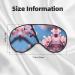 Plum Blossom Print Ultra-Soft Eye Mask | Light-Blocking for Optimal Comfort & Restful Sleep - International Shipping - Buy Online on GoSupps.com