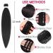 Alrence 12 Braiding Hair Extensions - 8 Packs Natural Black Yaki Texture Synthetic Crochet Braids - Hot Water Set - Buy Online on GoSupps.com