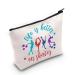 LEVLO Ice Skate Cosmetic Bag Skate Lover Gift Life Is Better On Skates Make up Zipper Pouch Bag Figure Skating Gift For Women Girls (Life Is Better On Skates)