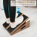 Professional Slant Board Calf Stretcher - Adjustable Incline Stretch Squat Wedge - Wooden Physical Therapy Equipment for Achilles Stretch - Brown - Buy Online on GoSupps.com