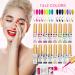 Techsliker Gel Nail Art Polish Set - 16 Long-Lasting Chip Resistant Colors for Salon-Quality Manicures At Home - Buy Online on GoSupps.com