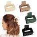 MuForu 4 Pack Hair Clips 2 Small Non Slip Hair Claw Clips Matte Rectangle Hair Clips for Women and Girls Cute Square Jaw Clips Multicolor Hair Styling Accessories for Thin and Medium Thick Hair C 2 Inch