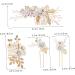 Gogogmee 1 Set Comb Set Hair Comb Clip Hair Flowers Bridal Hair Side Comb Bride Headdress Wedding Hair Comb Rhinestones Wedding Hair Clip Flower Hair Combs Women Flower Hairpins White Cloth - Buy Online on GoSupps.com