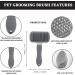 Self Cleaning Slicker Brush for Dogs Cats Rabbits Puppies - Laadi Pet Grooming Brush for Long & Short Haired Cats and Dogs - Buy Online on GoSupps.com