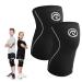 Reh band Kniebandage children from 5mm SBR/Neopren bandage knee for girls & boys compression bandage for sports: football tennis or running color: black - 1 pair size: m m black - 1 pair