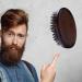 Bestalice Wild Boar Bristle Beard Brush Set - 2 Pieces Black Wooden Handle for Fur Care & Softening Face Hair Classic Walnut Style - Buy Online on GoSupps.com