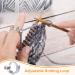 ANCIRS 2 Pack Adjustable Crochet Tension Rings - Silver Metal Knitting Thimbles for Crochet - Buy Online on GoSupps.com