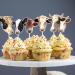 Kid's Cow Themed Happy Birthday Cupcake Toppers 18-PC Set - This is a great cow themed birthday party Moo party western cowboy party or baby shower party decoration - SugarGera - Buy Online on GoSupps.com