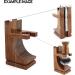 Haryali London Shaving Brush Stand - Walnut Finish - Wooden Shaving Stand - for Safety Razor - Shaving Razor - and Shaving Brush - Shaving Stand with Broad Base - for Heavy Shaving Brush Set - Buy Online on GoSupps.com