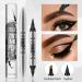 2 in 1 Magic Eyebrow Pencil - 3D Waterproof Long-Lasting Microblading Pen (Light Brown) - Fine Stroke & Natural Finish - Buy Online on GoSupps.com