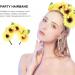 Sunflower Headband Buckle Boho Hawaiian Vacation Hair Cards Flower Headband Hippie Headband Flower Crown Hair Accessories for Parties Festival for Girls Women - Buy Online on GoSupps.com