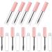 10pcs Mascara Empty Tube Clear Lash Mascara Refillable Tubes Diy Lips Lotion Plastic Travel Pink - Buy Online on GoSupps.com