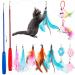 Easy Joy 11-Piece Interactive Cat Toy Set | Feather Telescopic Fishing Rod for Small & Large Cats - Buy Online on GoSupps.com