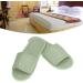 Jenngaoo 20 Couples Disposable Slippers - Breathable Soft Linen Hotel & Spa Slippers Open/Closed Toes 30cm (B-Green) - Buy Online on GoSupps.com