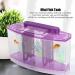 Aquarium Fish Tank Transparent Aquarium Fish Tank LED Acrylic Three Divisions Breeding Isolation Box for Small Fishes Mini Breeding Fish Tank (Purple) - Buy Online on GoSupps.com