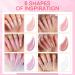 Modelones Poly Nail Gel Kit - 6 Colors Builder Gels Extension Gel Kit with Slip Solution - Professional All-in-One French Pink Set - Buy Online on GoSupps.com