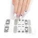 Glitter Cow Pattern Semi Cured Gel Nail Polish Strips Self Adhesive Full Nail Wraps Nail Polish Stickers Semi Cured Gel Nail Polish Strips