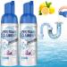 Yugou Drain Cleaner Sink Drain Foam Cleaner Sink Drain Cleaner Drain Foam Cleaner Kitchen Drain Foam Cleaner Bathroom Drain Foam Cleaner Powerful Sink and Drain Cleaning Foam (2 PCS)