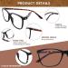 Buy COJWIS Progressive Multifocus Reading Glasses - Blue Light Blocking for Men & Women | Spring Hinge Computer Readers (1.50) - 2 Colors Available - Shop Internationally - Buy Online on GoSupps.com