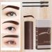 Eyebrow Stamp Stencil Kit Waterproof Brow Stencil Brown Brow Stamp Shaping Kit Long-Lasting Eyebrow Powder and Multiple Eyebrow Cards Sillervan - Buy Online on GoSupps.com