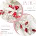 IYOU Bridal Wedding Hair Comb Red Crystal Hair Accessories Rhinestone Flower Headpiece Bride Bridesmaid Hair Pieces for Women - Buy Online on GoSupps.com