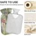 Naanle Vintage Flower Hot Water Bottle - 1L Transparent Heat Therapy for Back Pain Relief & Warmth | Hand & Foot Warmer - Buy Online on GoSupps.com