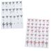 XUYUH Small Lovely Bow Nail Stickers 3D Self-Adhesive Sliders Nail Art Decoration Decals DIY Manicure Accesories