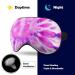 Light-Blocking Sleep Mask - Pink Purple Tie Dye Eye Masks for Women | Comfortable Boho Style Blindfold with Adjustable Strap - Perfect for Men & Women - Buy Online on GoSupps.com