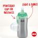 Nuk Junior Cup for Kids | Stainless Steel Drinking Bottle | 215 ml BPA Free Anti-Colic Clip & Cap | Durable & Hygienic | 18+ Months | Turquoise - Buy Online on GoSupps.com