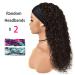 Curly Human Hair HeadBand Wig for Black Women - 18 Water Wave, 150% Density, Brazilian 10A - Buy Online on GoSupps.com
