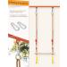 YOHOOLYO Kids Trapeze Swing Bar with Wooden Rings and Plastic Gym Rings (Yellow) - Buy Online on GoSupps.com