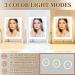 Acoolda Hollywood Lighted Makeup Mirror 12 with 3 Color Modes, 10X Magnification, 360 Rotation - White - Buy Online on GoSupps.com