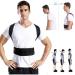 Jingshubo Adjustable Back Posture Corrector for Men & Women - Black B05 4XL | Lumbar Support & Spine Alignment - Buy Online on GoSupps.com