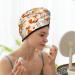 Hair Towel Wrap with Button - Quick Drying Towel Turban for Fast Hair Drying | Flower Fox - Buy Online on GoSupps.com