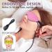 KOVNLO Heated Eye Mask for Dry Eyes & Styes - Washable USB Electric Warm Compress for Blepharitis & Chalazion - Pink Eye Treatment & Relief - Buy Online on GoSupps.com