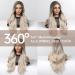 Testar 24-Inch Ombre Blonde Wig - Long Naturally Curly Wavy Hair for Everyday Halloween Party & Cosplay - Buy Online on GoSupps.com