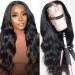 Anyweek 13x4 HD Transparent 26 Inch Lace Frontal Wigs Human Hair for Black Women 180% Density Glueless Wigs Human Hair Pre Plucked with Baby Hair Body Wave Lace Front Wigs Human Hair Natural Color 26 Inch nature color