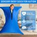 Body Sock Sensory Kids Adults 65"x29" Full Body Wrap Sensory Sock Stretchy Body Sock to Relieve Stress Self-Claming Relaxing for Children Adult with Autism (Blue XL/163-191cm) - Buy Online on GoSupps.com