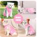 Lianzimau Cat Recovery Suit M Pink - Post Surgery Bodysuit for Cats - Anti Lick & Spay Recovery Clothing - Buy Online on GoSupps.com