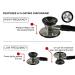 Buy EMI Platinum Series Deluxe Black Cardiology Stethoscope ESC-333 & EBD-217 Sphygmomanometer Set International Shipping Available - Buy Online on GoSupps.com