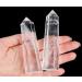 XIANNVXI 4" Large Clear Quartz Crystal Point Hexagonal Clear Quartz Crystal Wand Crystal Tower Natural Gemstone for Reiki Balancing Meditation Accessories Wichcraft Supplies 1PC Z - 4" Clear Quartz