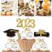 48pcs 2023 Graduation Cupcake Toppers Baking Decoration Exquisite Grad Cap Set Food Appetizer Picks For Graduation Party Graduation Toppers - Buy Online on GoSupps.com