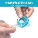 Plush Elephant Pacifier Holder with Detachable Silicone Soothie Pacifier for 0-12 Months - Buy Online on GoSupps.com