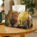 Tissue Box Cover Tissue Box Holder Funny Leopard Print Tissue Holder Travel Tissue Packs Facial Paper Holder Decorative Holder - Buy Online on GoSupps.com