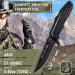Pocket Folding Knife - Military Style Tactical Boy Scouts Camping Outdoor Gift - Black - Buy Online on GoSupps.com