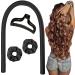 Curling overnight curlers overnight headband curlers curls while sleeping hitzelose curling iron headband silk straps hair curls make long hair ribbon - black