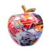 HOMSFOU 1pc Ornaments Glass Collectible Figurines Decoraciones Para Salas De Casa Fake Apples Decor Toys Artificial Tablescape Decor Fruit Shape Adornment Paperweight Resin Office Cupboard